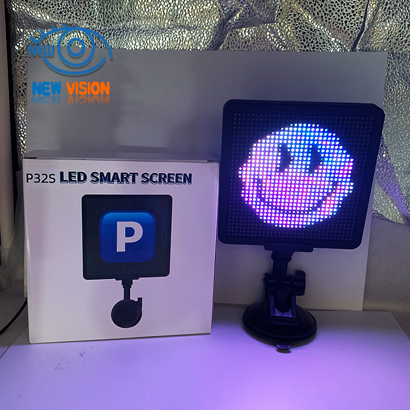 Painel de Tela Digital Inteligente LED para Carro DIY para Tela de Mensagem na Janela Traseira do Carro