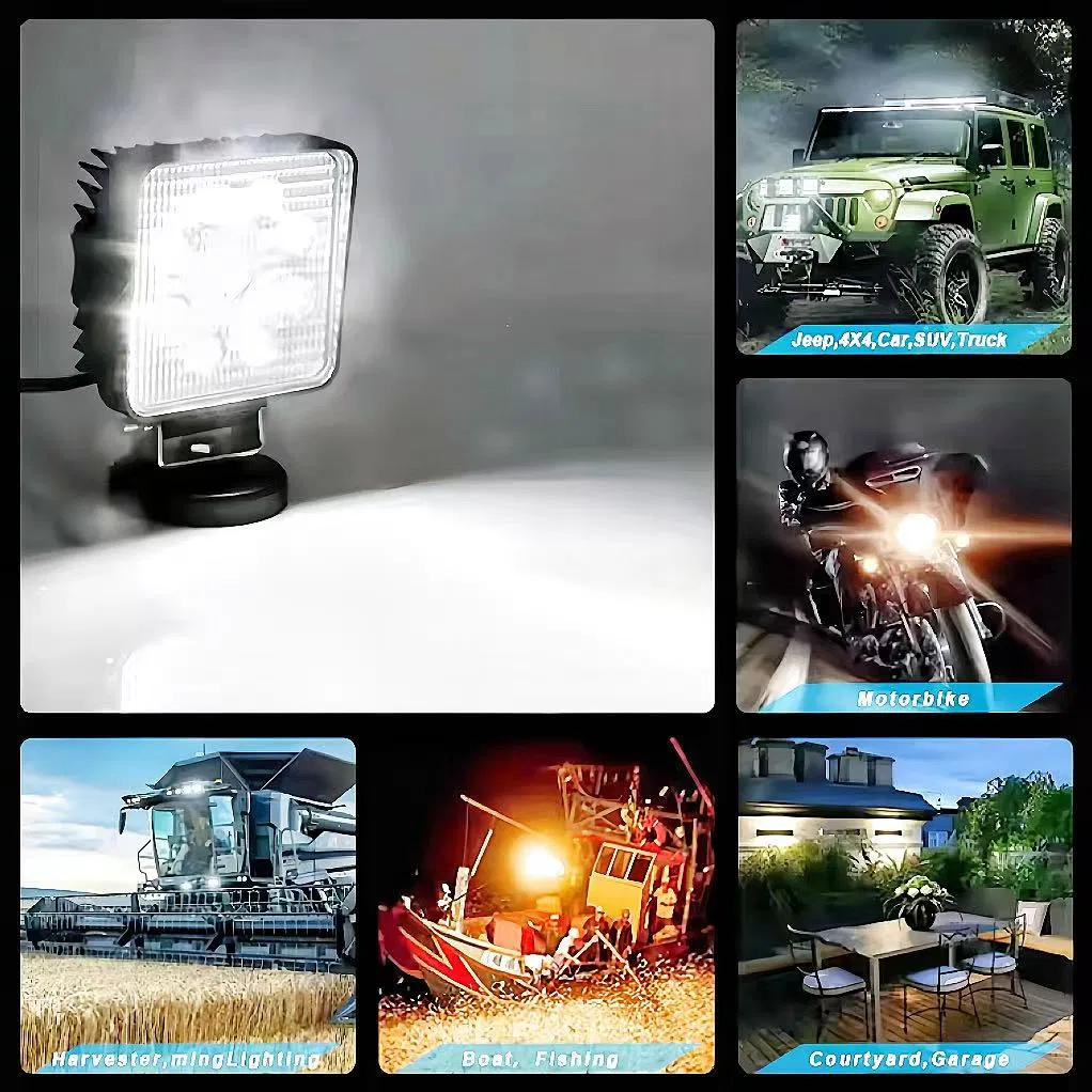 4 Polegada 27W 48W Luz de Trabalho LED para Veículos Offroad
