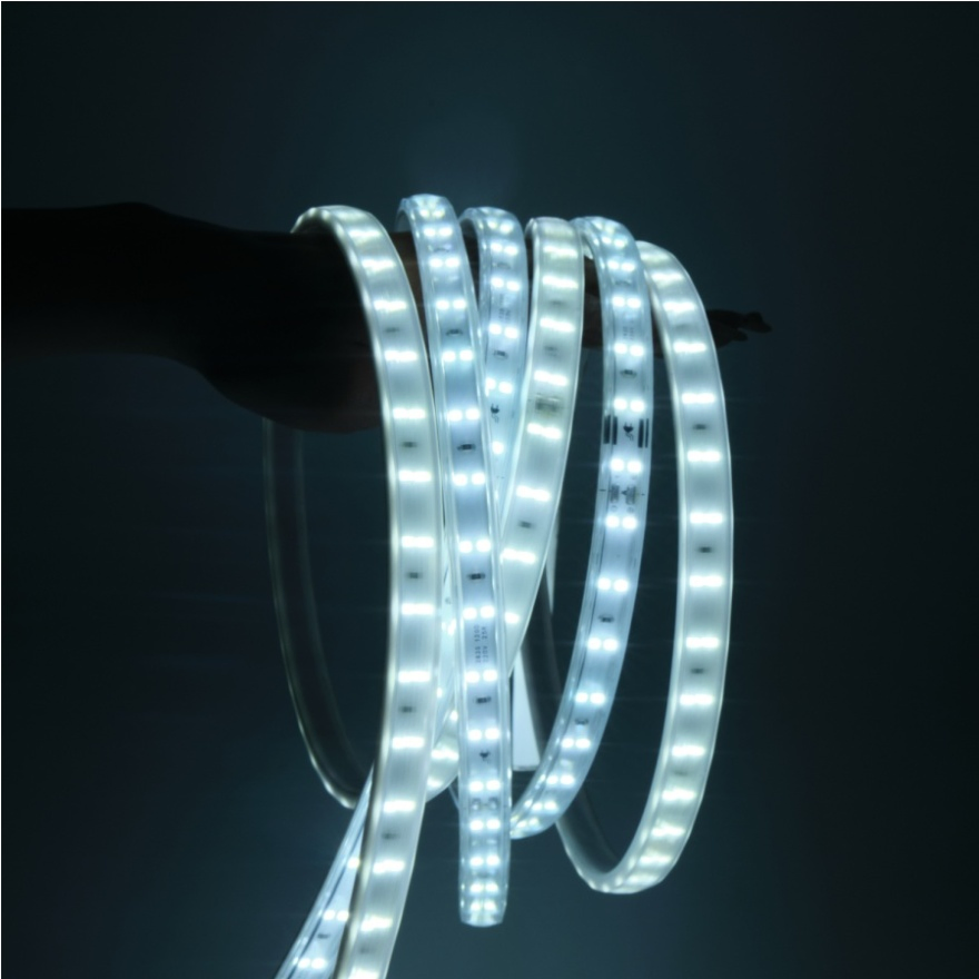 SMD2835 Luz de Decoração Automotiva com Iluminação Lateral 120LED 11mm 240V Fita LED Flexível de Dupla Linha Cortável