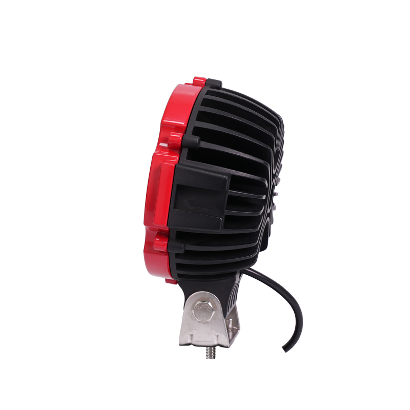 Venda Quente 7inch 51W (17PCS*3W) Epistar 12V Lâmpada de Trabalho LED Redonda para Veículo Comercial ATV SUV