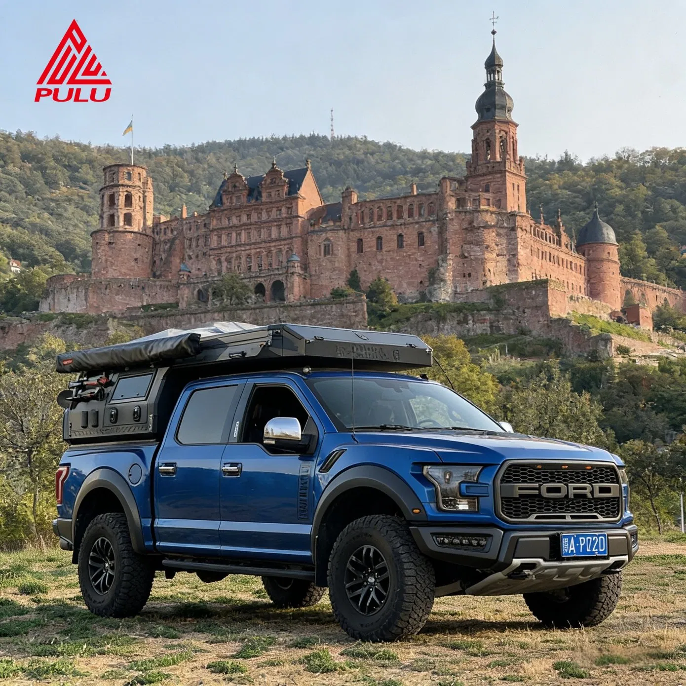 4X4 Trailer de Camping, Veículo de Camping em Alumínio para Pickup, Veículo de Camping com Cama Elevatória
