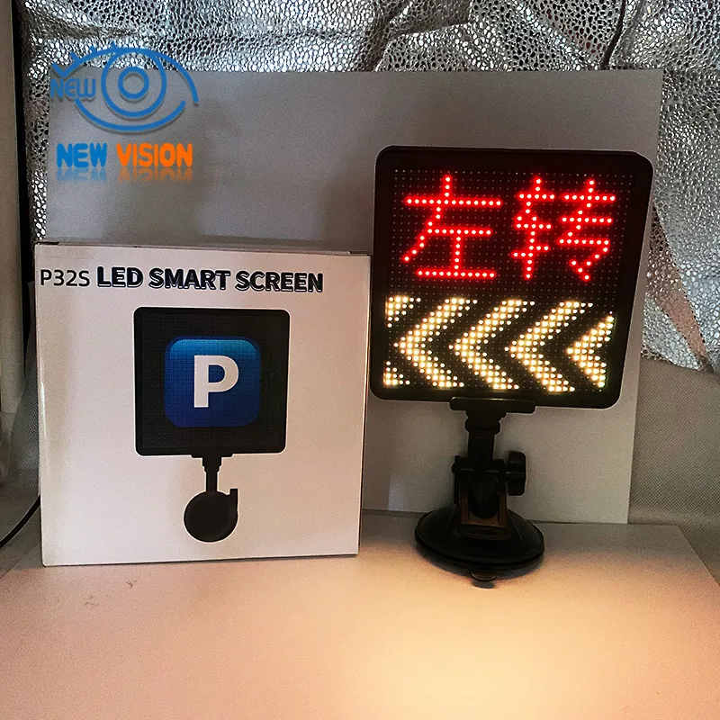 Controle APP Carro Programável Tela LED Mini Display LED para Decoração da Janela Traseira do Carro