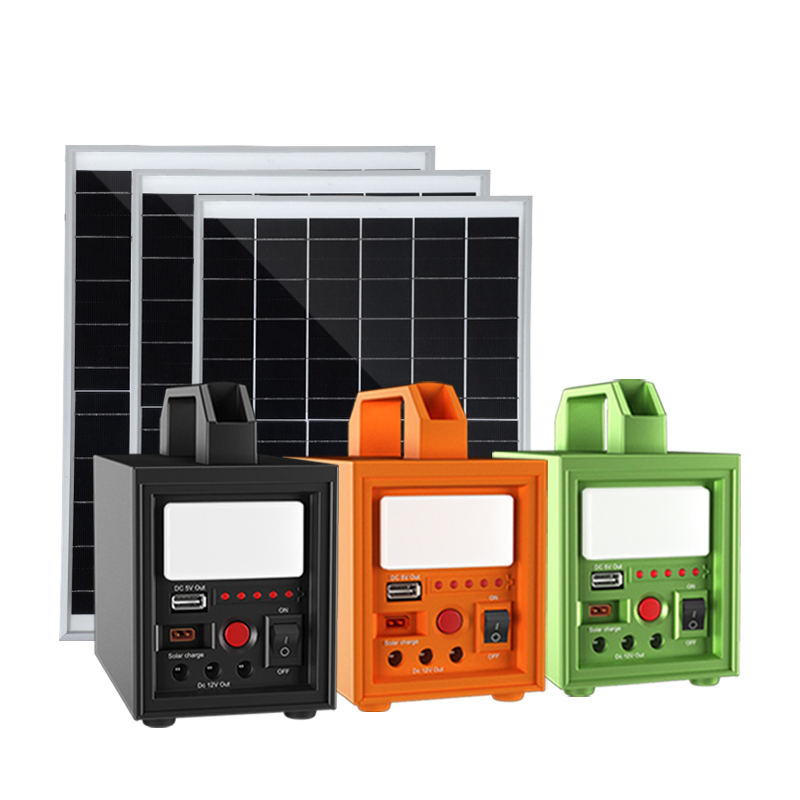 Sistema Completo de Energia Solar 60 Banco de Energia Solar Bateria de Lítio Solar Sistema de Iluminação Solar para Casa