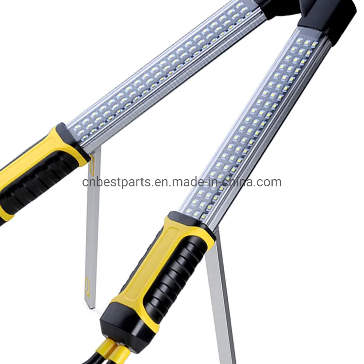 Luz de Trabalho Automotiva Recarregável LED de Emergência para Capô de Carro 120 Lâmpada de Trabalho com Suporte Dobrável Luz de Inundação Poderosa