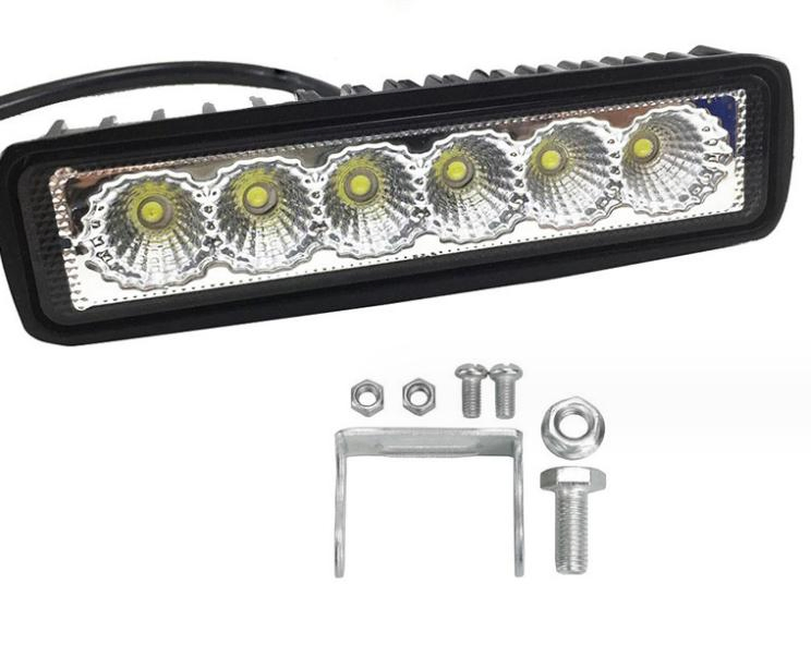 18W Luz de Trabalho LED Spot Flood 9-32V 4WD 12 Volt para veículo off-road