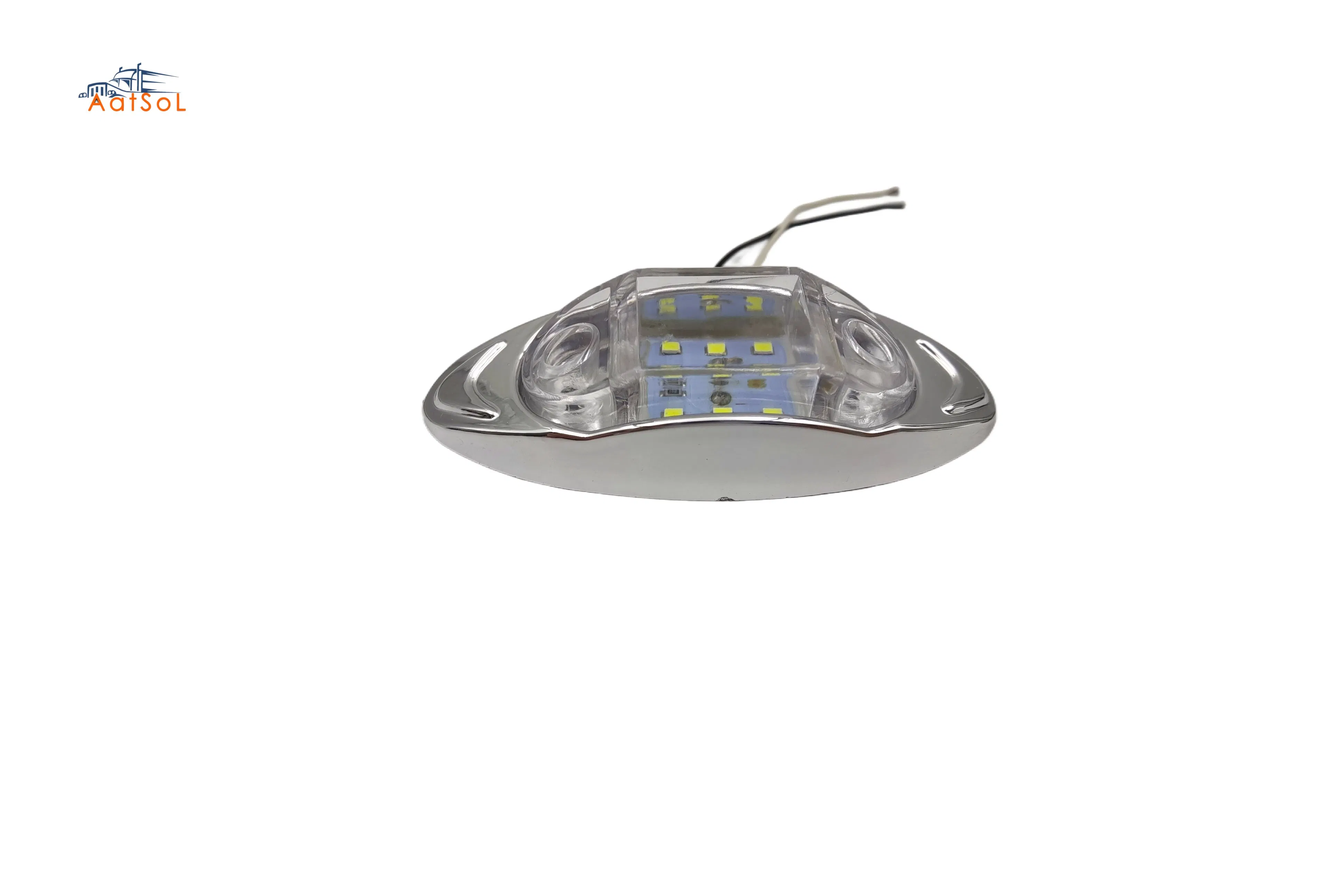 Iluminação Auxiliar Automotiva 6LED Luz Lateral de Caminhão 10-30V Luz de Segurança Branca Âmbar Vermelha Verde Azul para Direção Trabalho Sinalização
