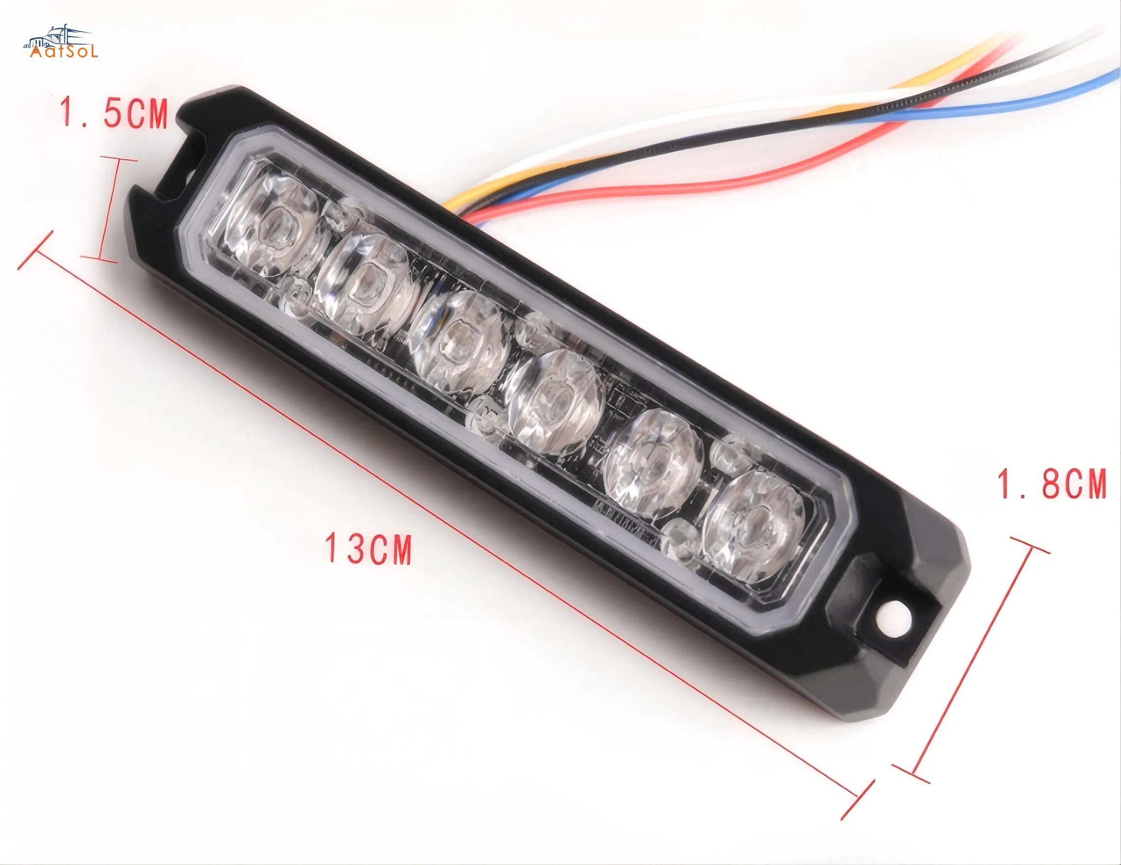 6000lm Barra Strobe Âmbar Branco DRL LED Luz de Trabalho Strobe para Caminhão Veículos de Engenharia Agrícola Mineração