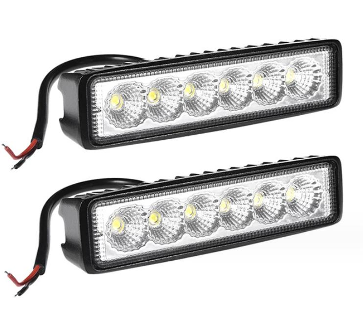 18W Luz de Trabalho LED Spot Flood 9-32V 4WD 12 Volt para veículo off-road
