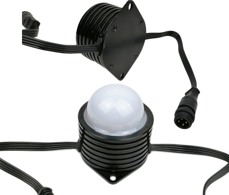 Luz Pixel LED RGB DMX, Luz de Cordão Pixel LED, Luz Pixel RGB Inteligente