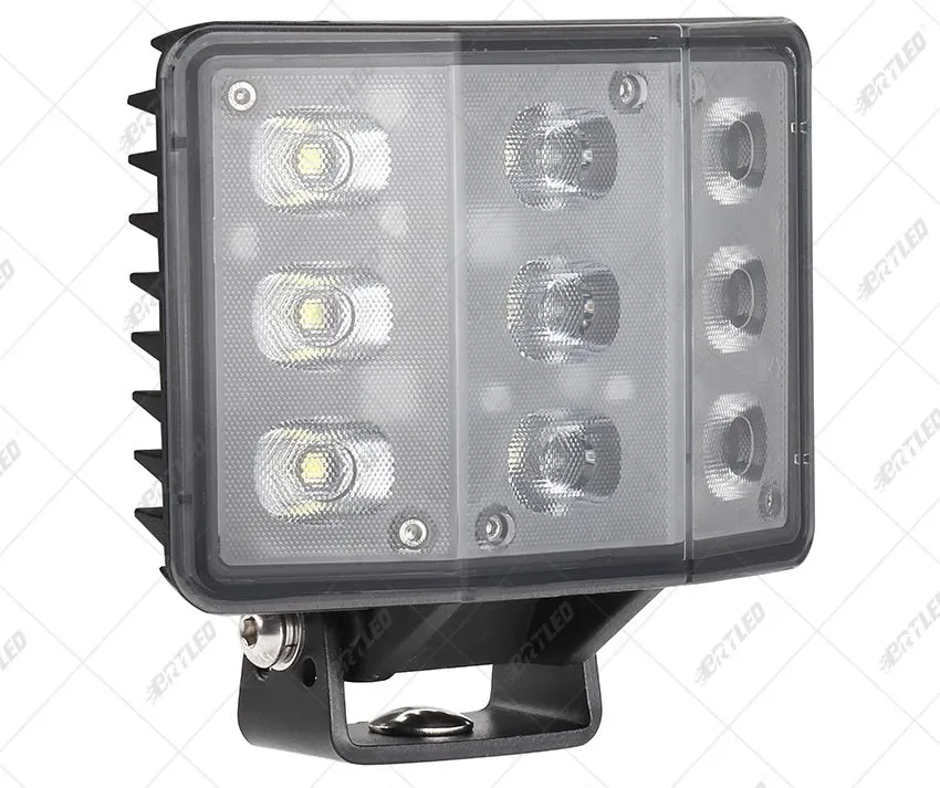 Estrutura e Dimensões da Luz de Trabalho LED 90W