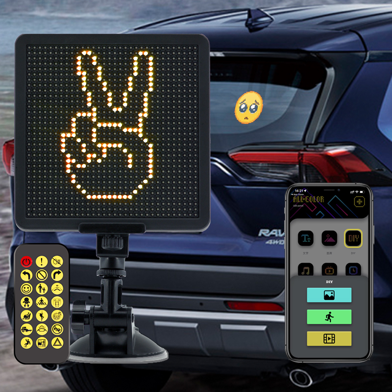 Tela Digital LED Sinal para Carro Janela Traseira Tela de Publicidade para Carro Exibição de Mensagens