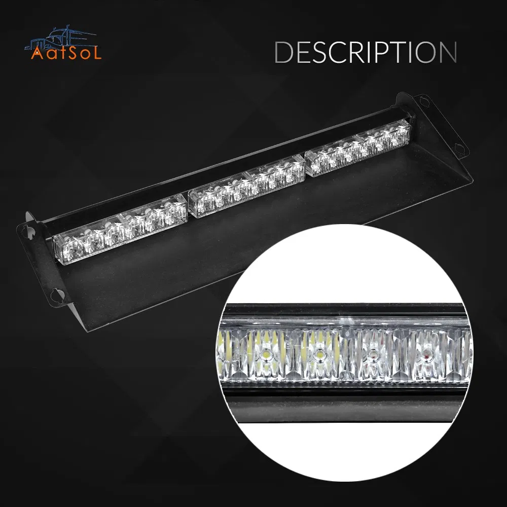 Barra de Luz de Advertência LED Estroboscópica para Carro e Caminhão com Luzes LED de Corrida Diurna 6 Modos de Piscar