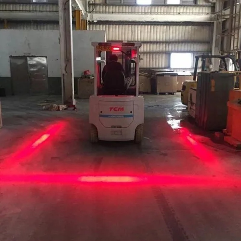 Lanterna de Segurança com Linha Laser Verde à Prova d'Água para Empilhadeira de Grande Porte