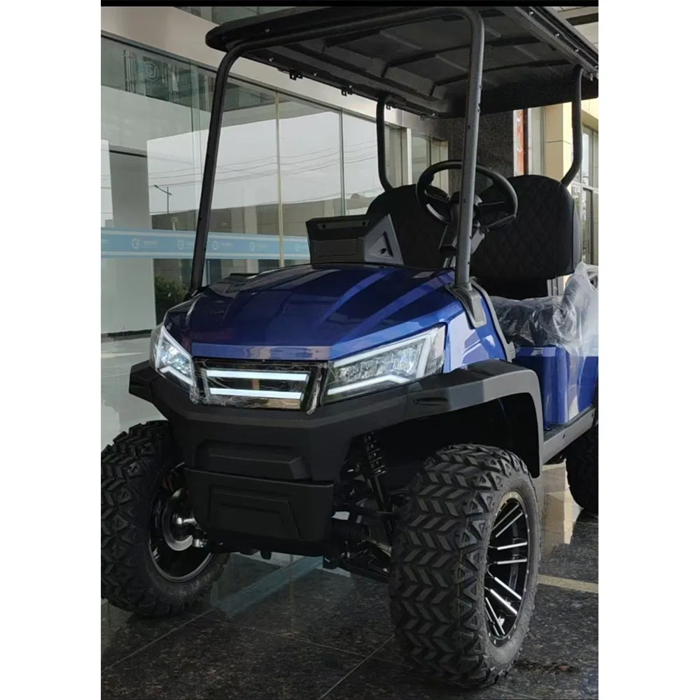 Iluminação Ambiente 6 Assentos AC Motor Elétrico Carrinho de Golfe e Veículo de Caça com 5-70km Alcance Fabricante Certificado CE Exportação