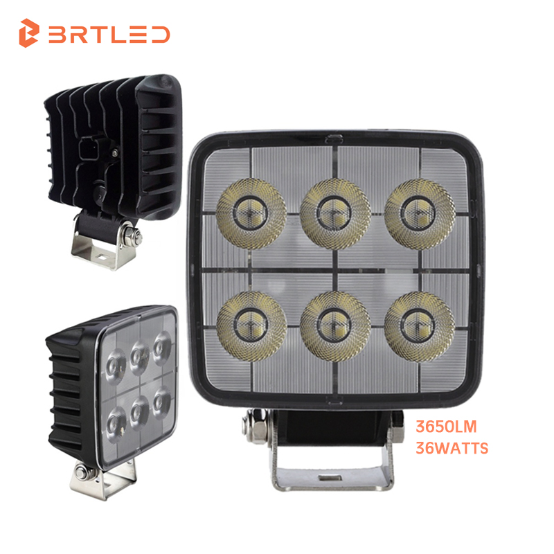 Praça Brtled 4-Inch Sistema de Luz de Reboque de Trator Certificado CE 36W Sistema de Feixe de Inundação para Caminhões e Carros