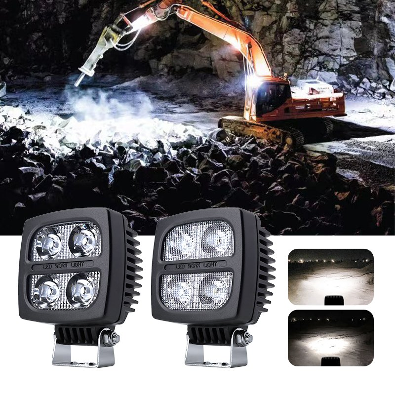 À prova d'água IP67 7000K Luz Spot LED Inteligente que Muda de Cor 40W Luz para Veículos Agrícolas para Tratores e Agricultura