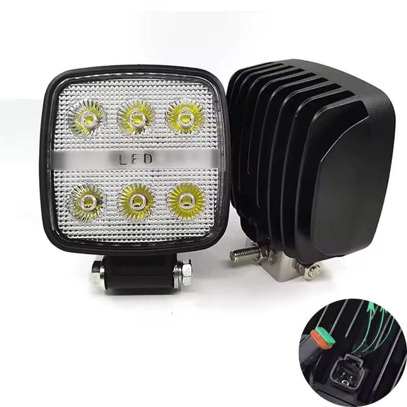 30W Luz de Trabalho LED com Soquete Dt Integrado IP68 Lâmpada de Condução à Prova d'Água para Tratores, Máquinas Agrícolas e Veículos Off-Road