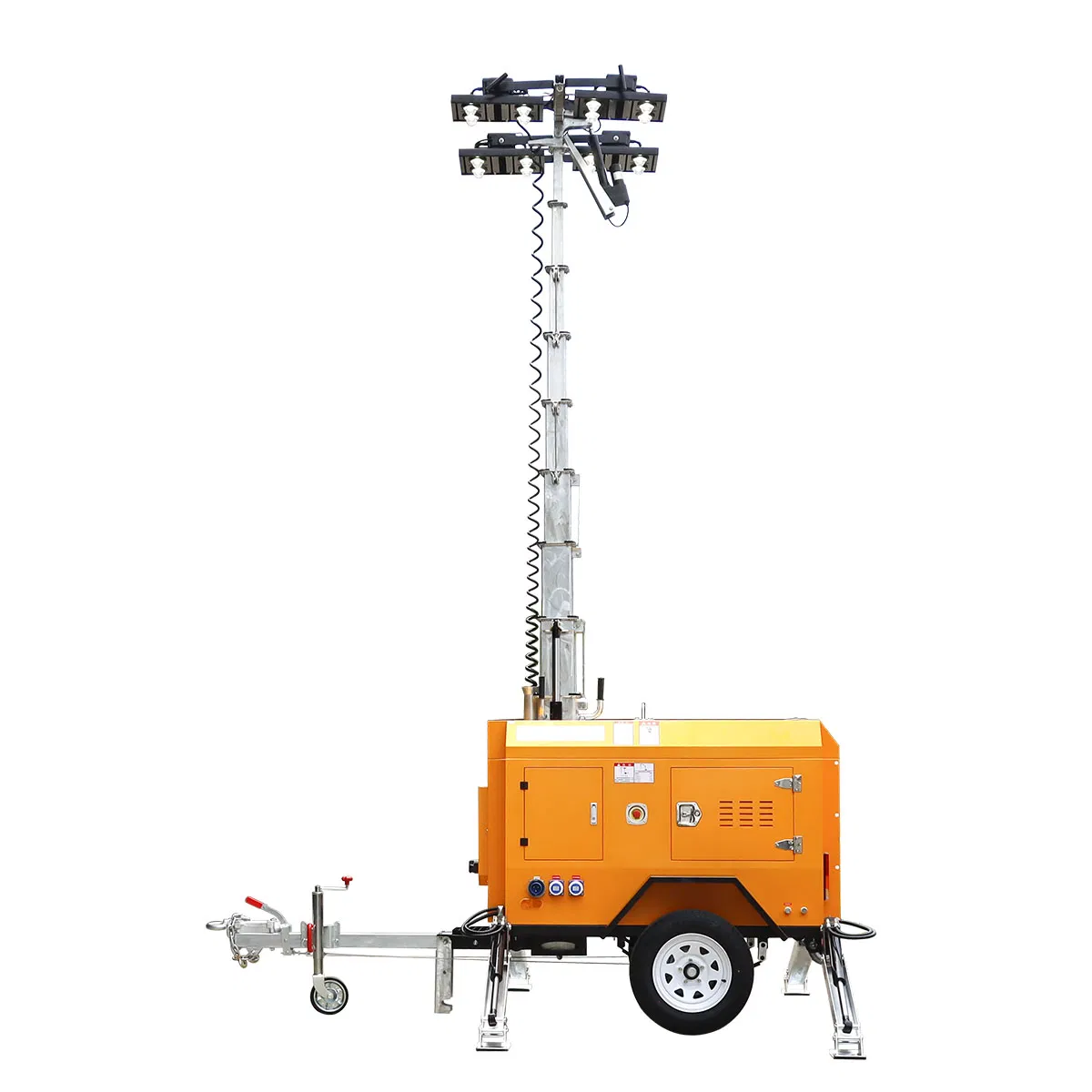 Sistema de Elevação de Grau Industrial Gerador Diesel Torre de Luz
