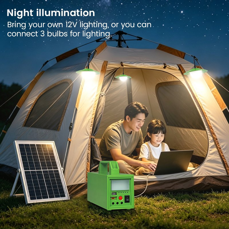 Sistema de Energia Solar Off-Grid Versátil para Camping e Casa