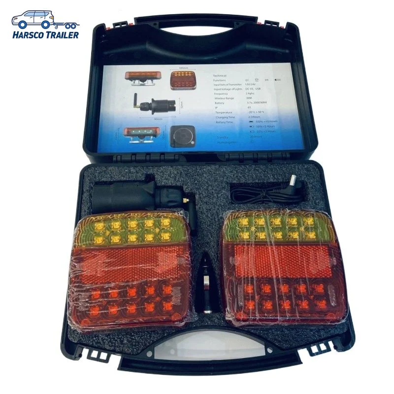 Luzes de recuperação magnéticas sem fio para reboques, tratores e veículos agrícolas