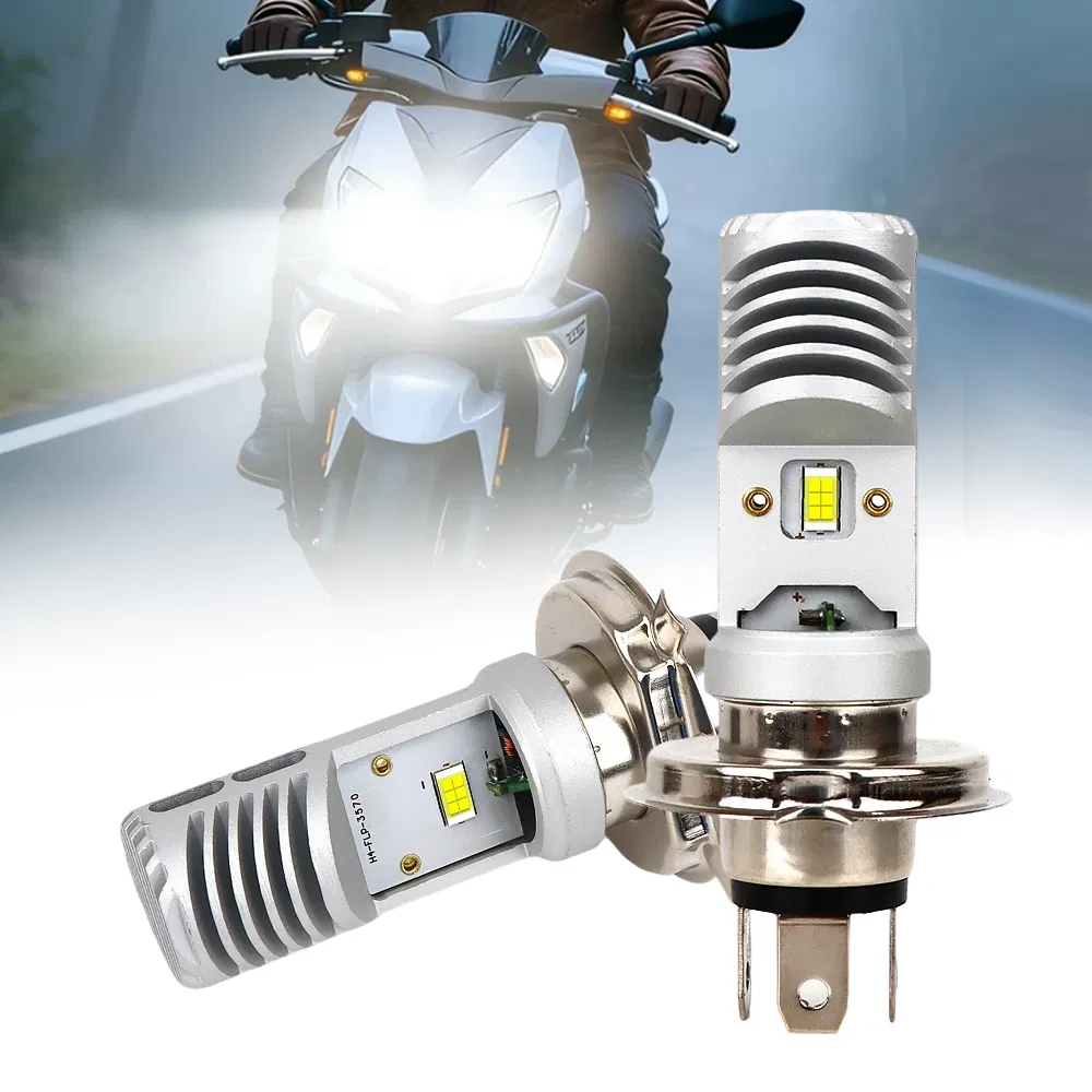 Raych Lp02 30W 3000lm Luz de Motocicleta LED H4 P15D Cor Branca Plug and Play 9-80V Sistema de Iluminação para Motocicleta