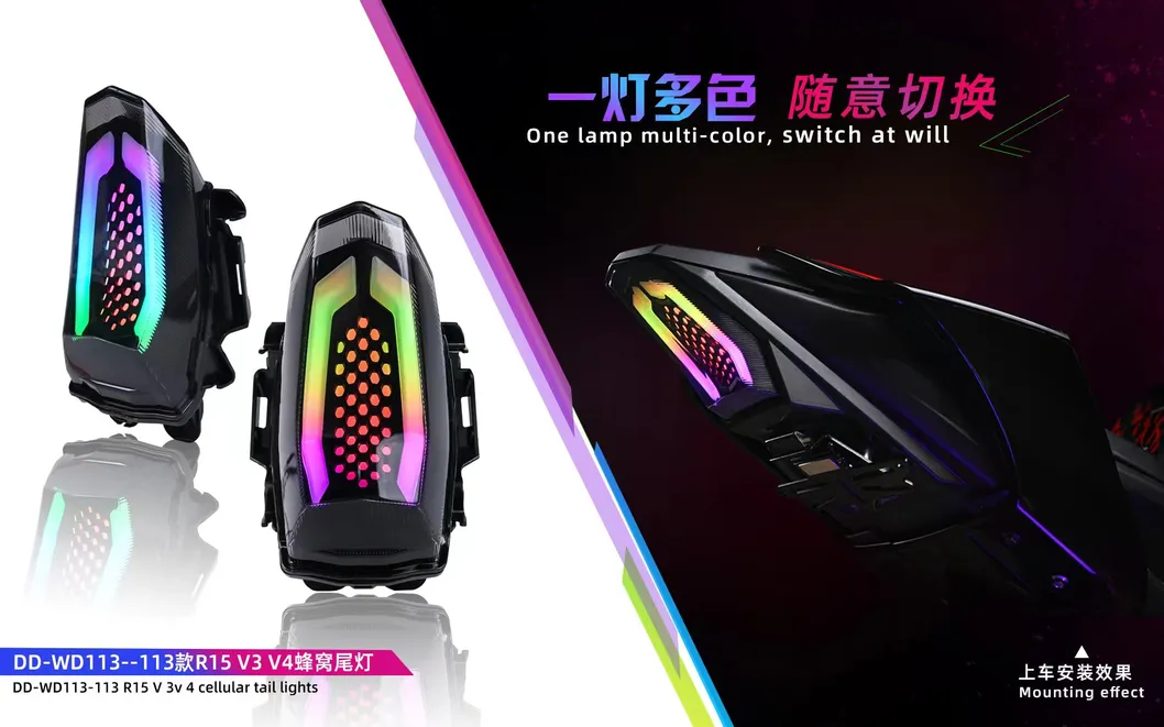 Acessórios para Motocicleta Luzes de Sinalização LED Luzes Traseiras Peças de Iluminação para YAMAHA R15 V3 V4