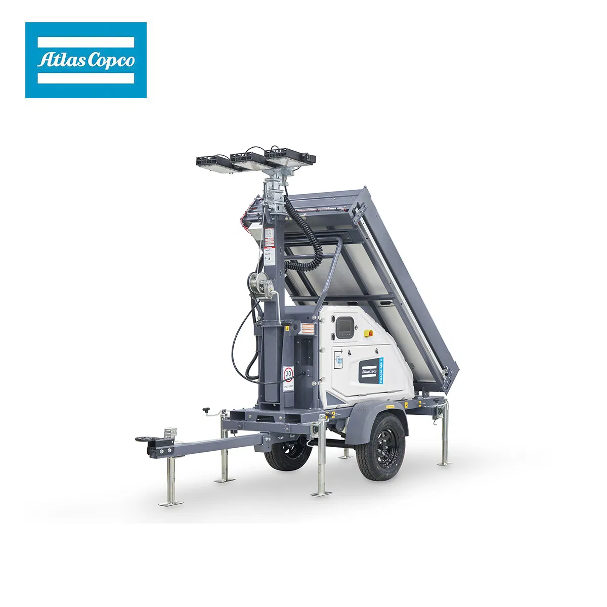 Veículo de Iluminação de Emergência Vertical LED Atlas Copco Hilight Ms5 7m para Mineração