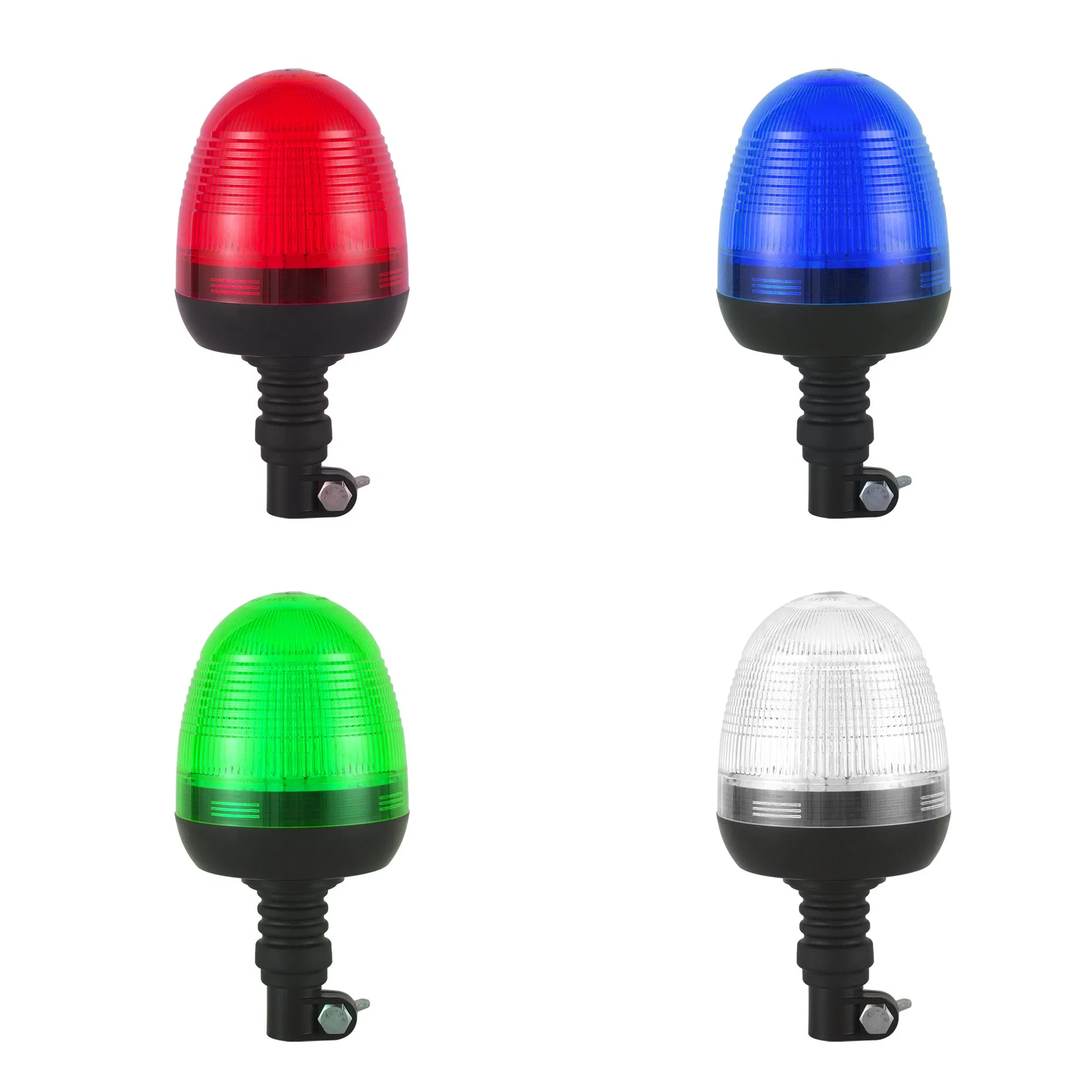12V-24V Luz de Sinalização LED Âmbar de Emergência Estroboscópica para Caminhão Trator Empilhadeira Veículo Agrícola com Montagem Magnética em Tubo