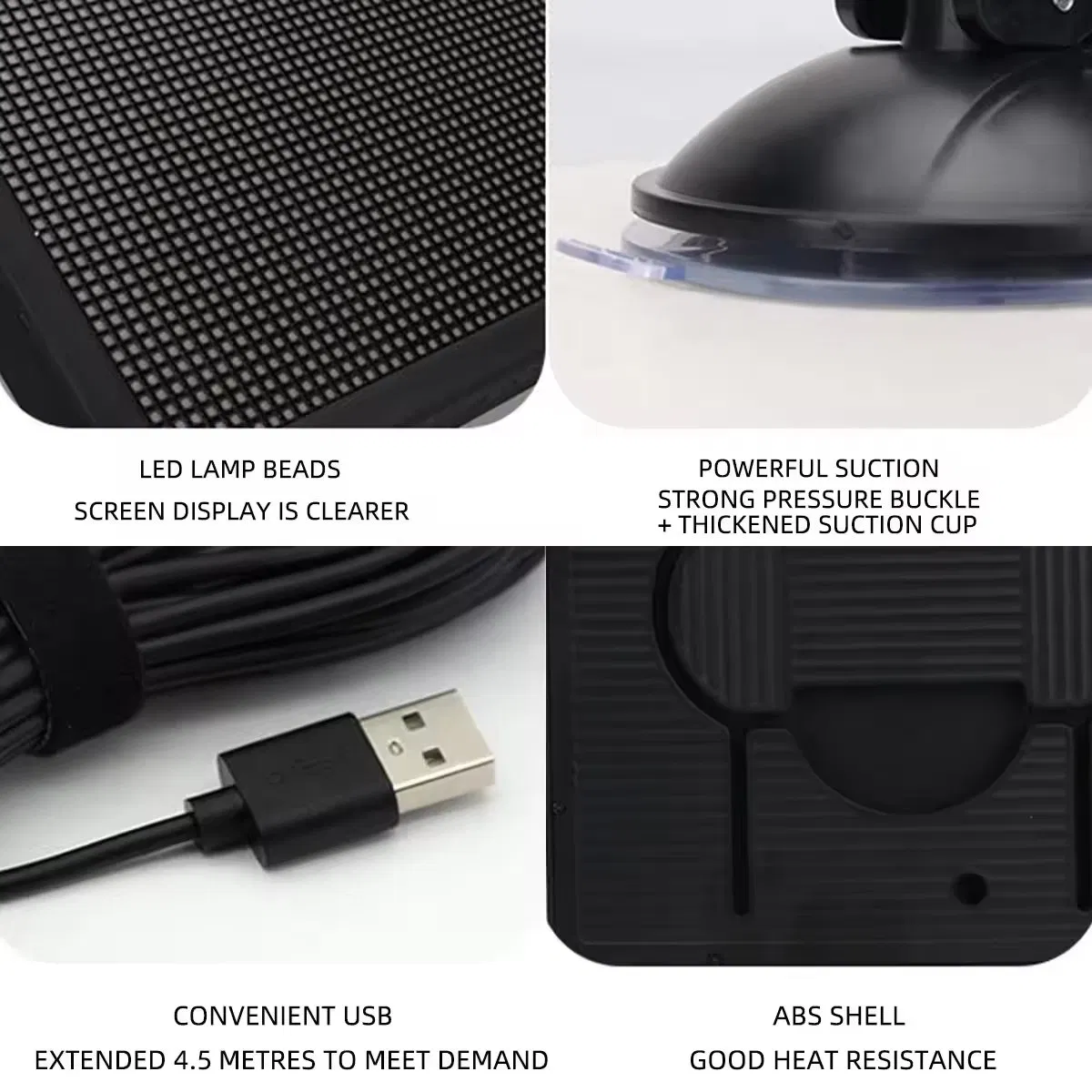 Tela de Matriz Digital Inteligente para Carro Decoração para Painel LED Inteligente