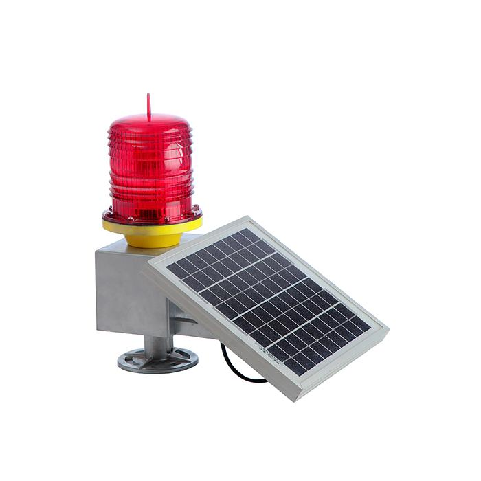 Farol de Obstrução de Torre de Guindaste com Luzes de Advertência LED Piscantes para Navegação Aérea e Marinha Alimentado por Energia Solar