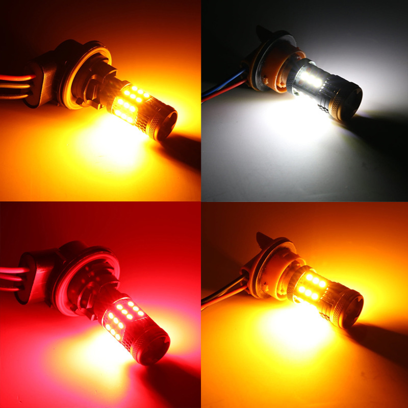 Sem Flash Hiper 7443 W21/5W T20 Luz LED de Duas Cores