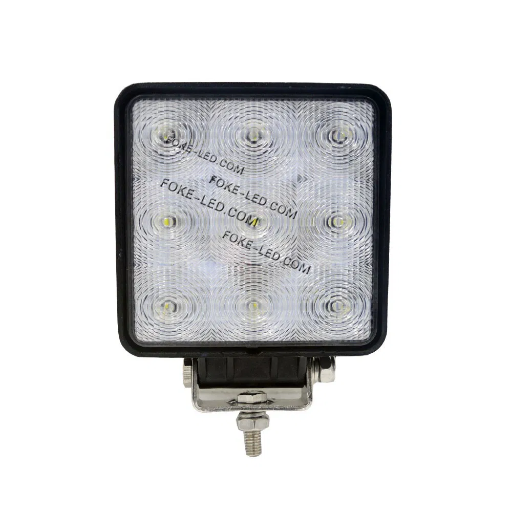 27W 4.6 Luzes LED de Veículos de Fábrica Chinesa de 1 Polegada com Feixe de Inundação e Ponto para Máquinas Pesadas