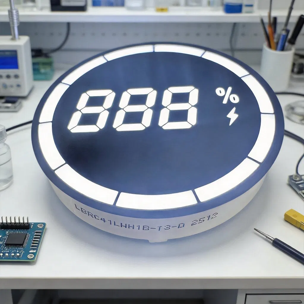Display LED Digital Ultra Branca Brilhante 3 para Carregador de Veículo Elétrico