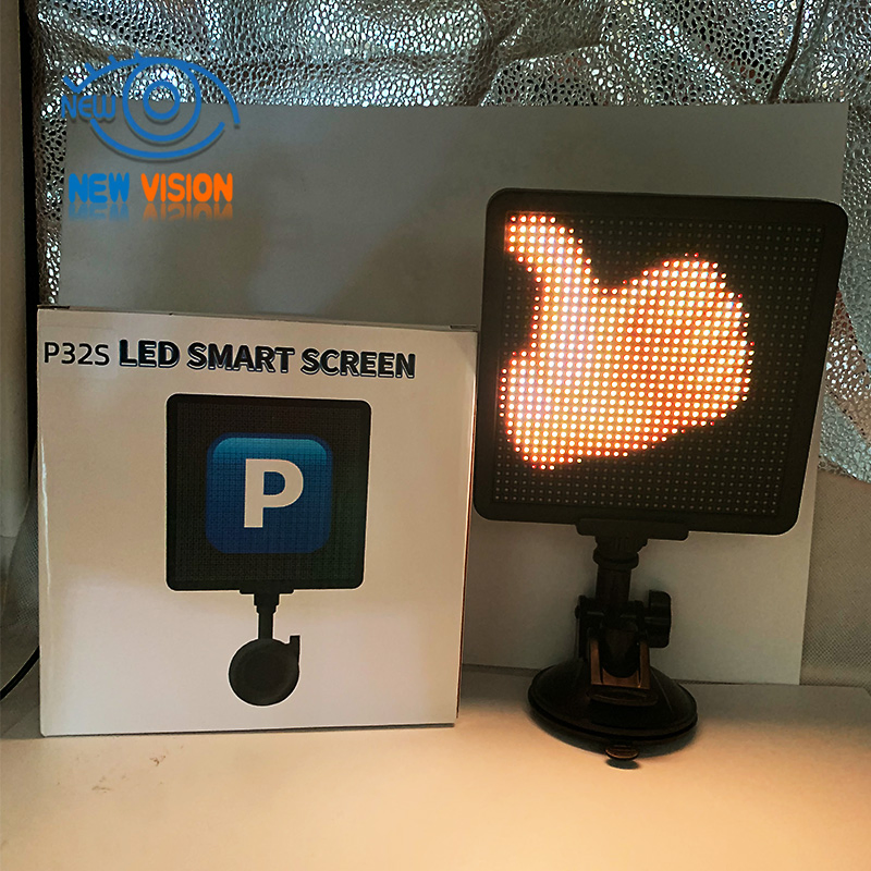 Painel de Tela Digital Inteligente LED para Carro DIY para Tela de Mensagem na Janela Traseira do Carro