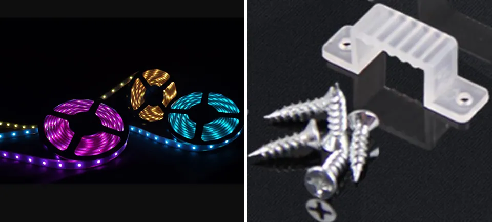 Dimensões e Conexões da Fita de LED