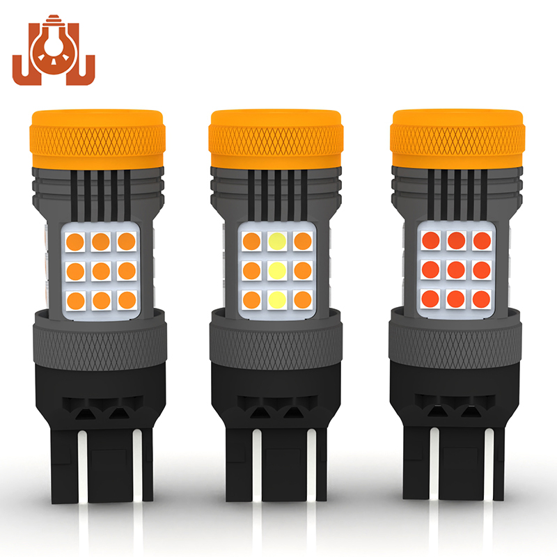 Sem Flash Hiper 7443 W21/5W T20 Luz LED de Duas Cores