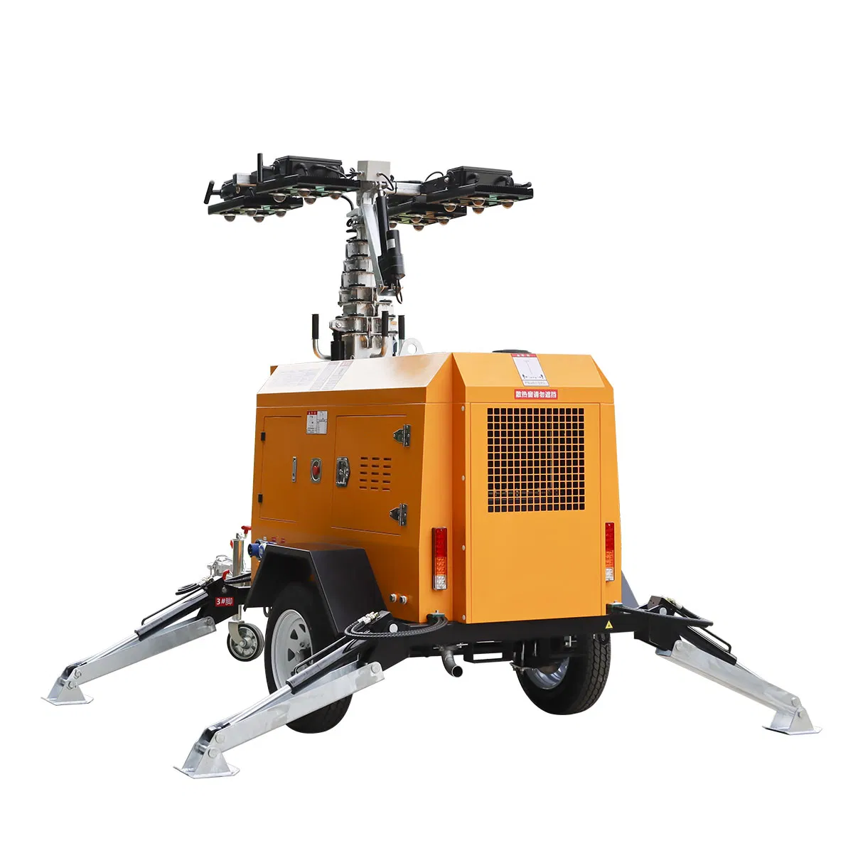 Sistema de Elevação de Grau Industrial Gerador Diesel Torre de Luz