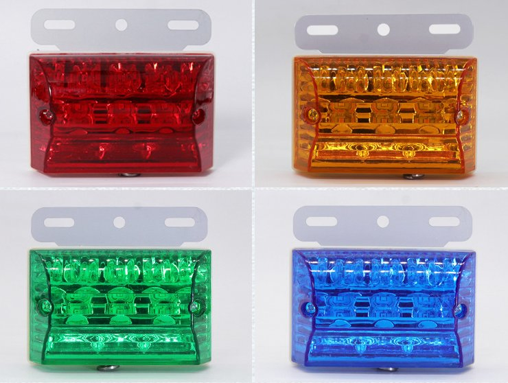 12 24V Cor Diferente 20 Luz de Trabalho Lateral Interior LED PCS para Veículo Agrícola Indicação para Carro Emergência ao Ar Livre com Interruptor Pressão
