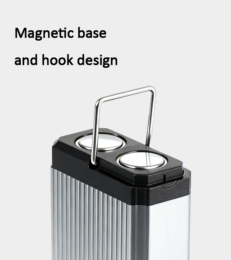 Design Telescópico Multifuncional 7 Modos Lanterna com Sucção Magnética e Design de Gancho para Luz de Inspeção