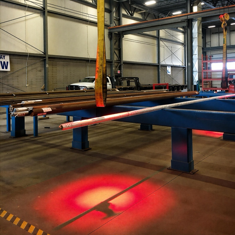 Lâmpada de Feixe de Segurança LED Vermelha Azul para Linha de Trabalho de Guindaste Aéreo