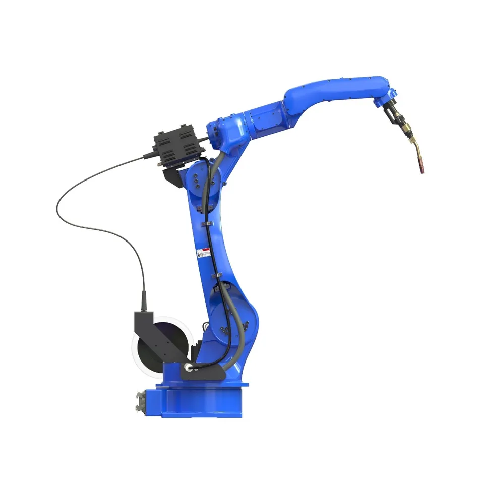 Sistema Avançado de Soldagem Robótica Industrial