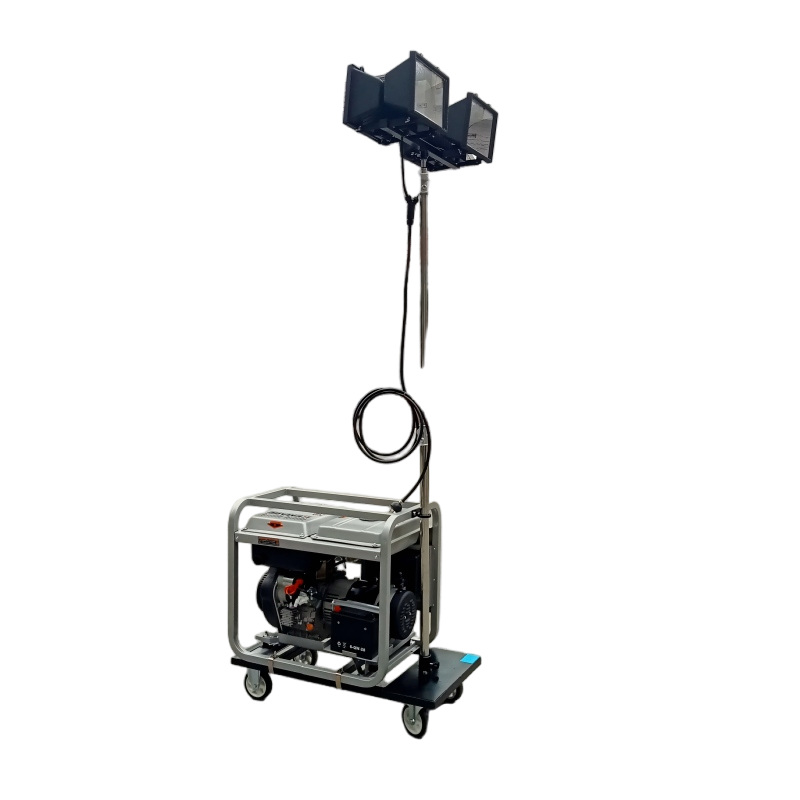 Conjunto de Gerador Diesel com 1000W Unidade de Iluminação de Emergência com Lâmpada Halógena para Veículos