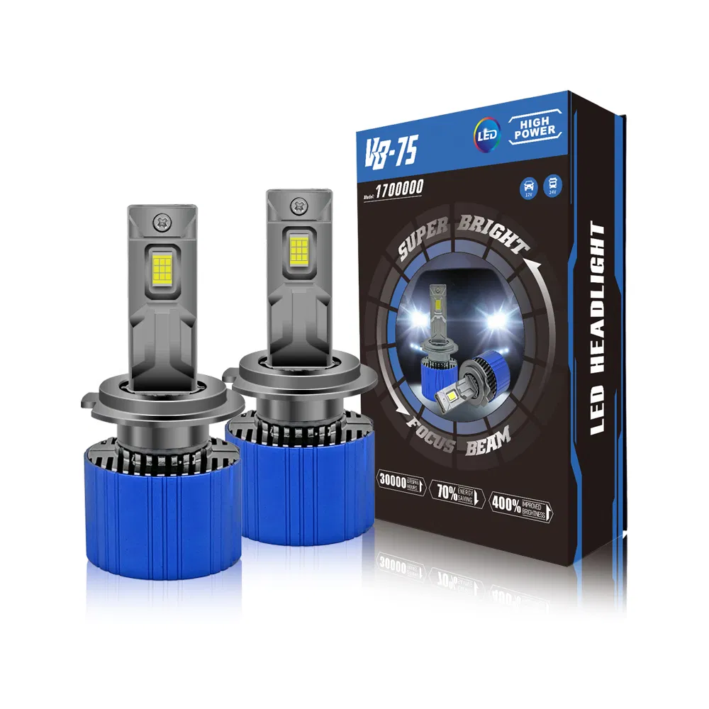 Sistema de Luz LED Personalizado V8 150W Automático para Motocicleta Farol de Veículo para Carro