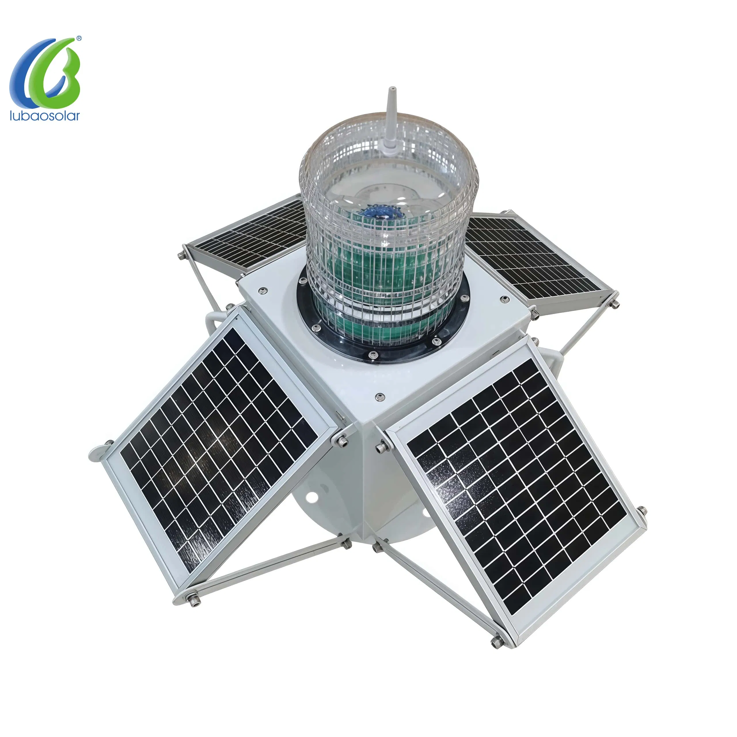 Lanterna de Obstrução de Navegação Solar LED para Barco Marinho 360 Graus