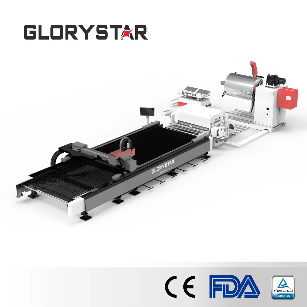 Processador de Bobinas Ecológico Glorystar Laser - Sistema de Filtração a Vácuo Zonada e Reciclagem de Resíduos (380V/50Hz)