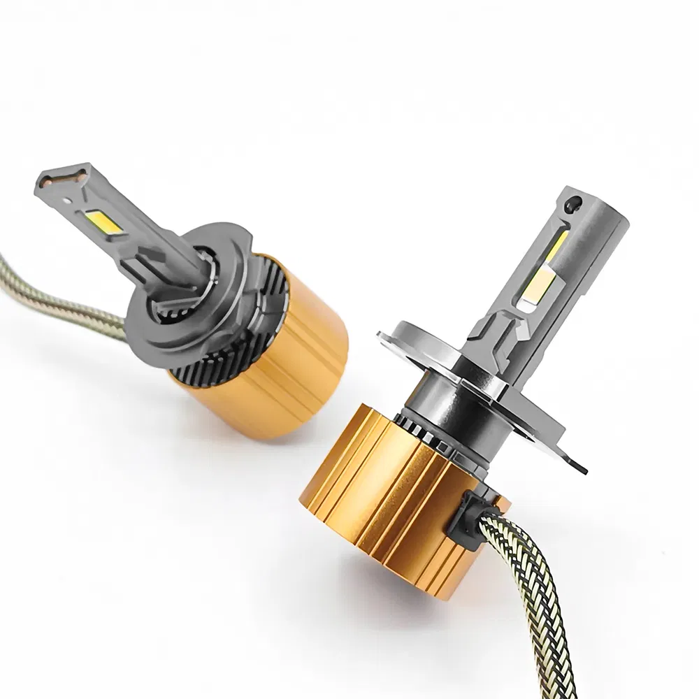 Sistema de Iluminação para Motocicletas com Farol LED de Duas Cores Poderoso H1 H4 H7 H11
