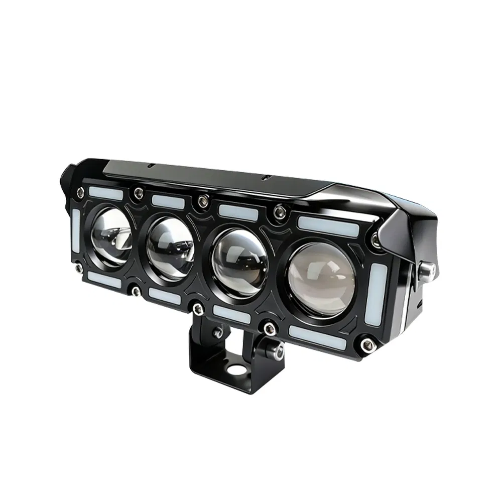 3 4 5 6 Luz de LED para os olhos 12-60V Iluminação para motocicleta off-road à prova d'água com ventilador para veículo elétrico