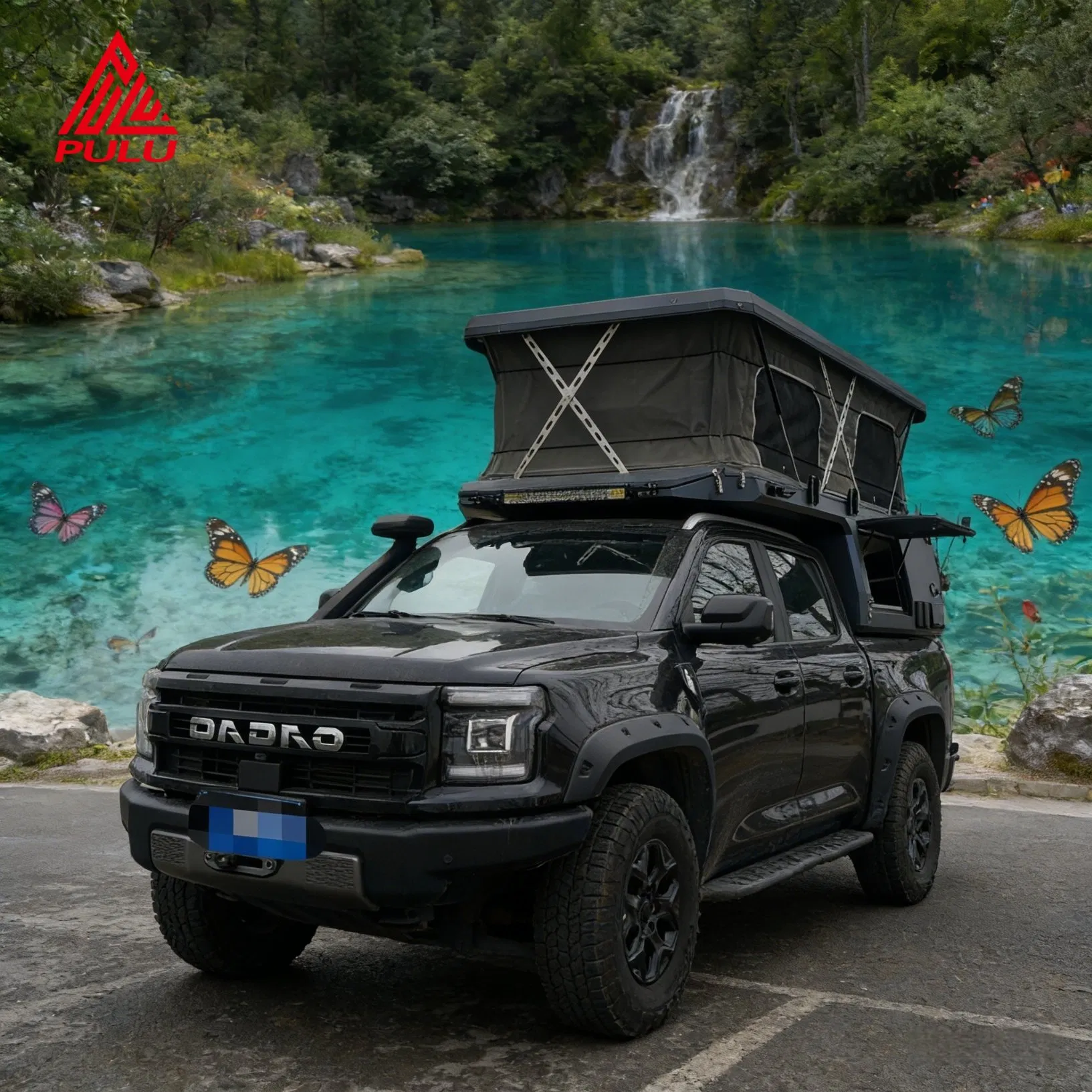 Veículo de Camping Off-Road, Caminhonete, Veículo de Camping Retrátil