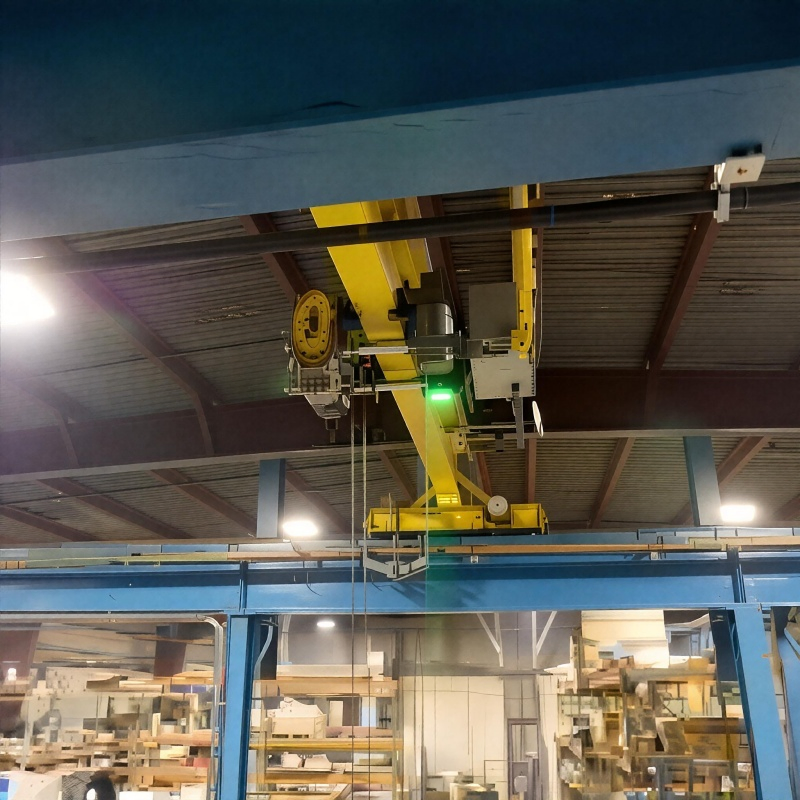 Lâmpada de Feixe de Segurança LED Vermelha Azul para Linha de Trabalho de Guindaste Aéreo