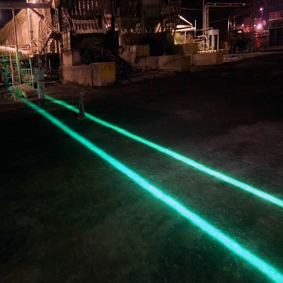 Luz de Marcação de Piso de Segurança a Laser Vermelho para Trator de Reboque em Depósito de Armazenagem